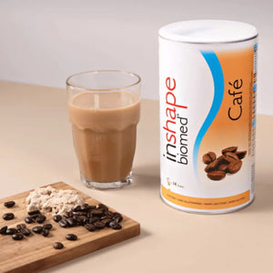 Mahlzeitersatz mit Kaffee-Geschmack, InShape Biomed, Vorteils-Pack 4x420 g