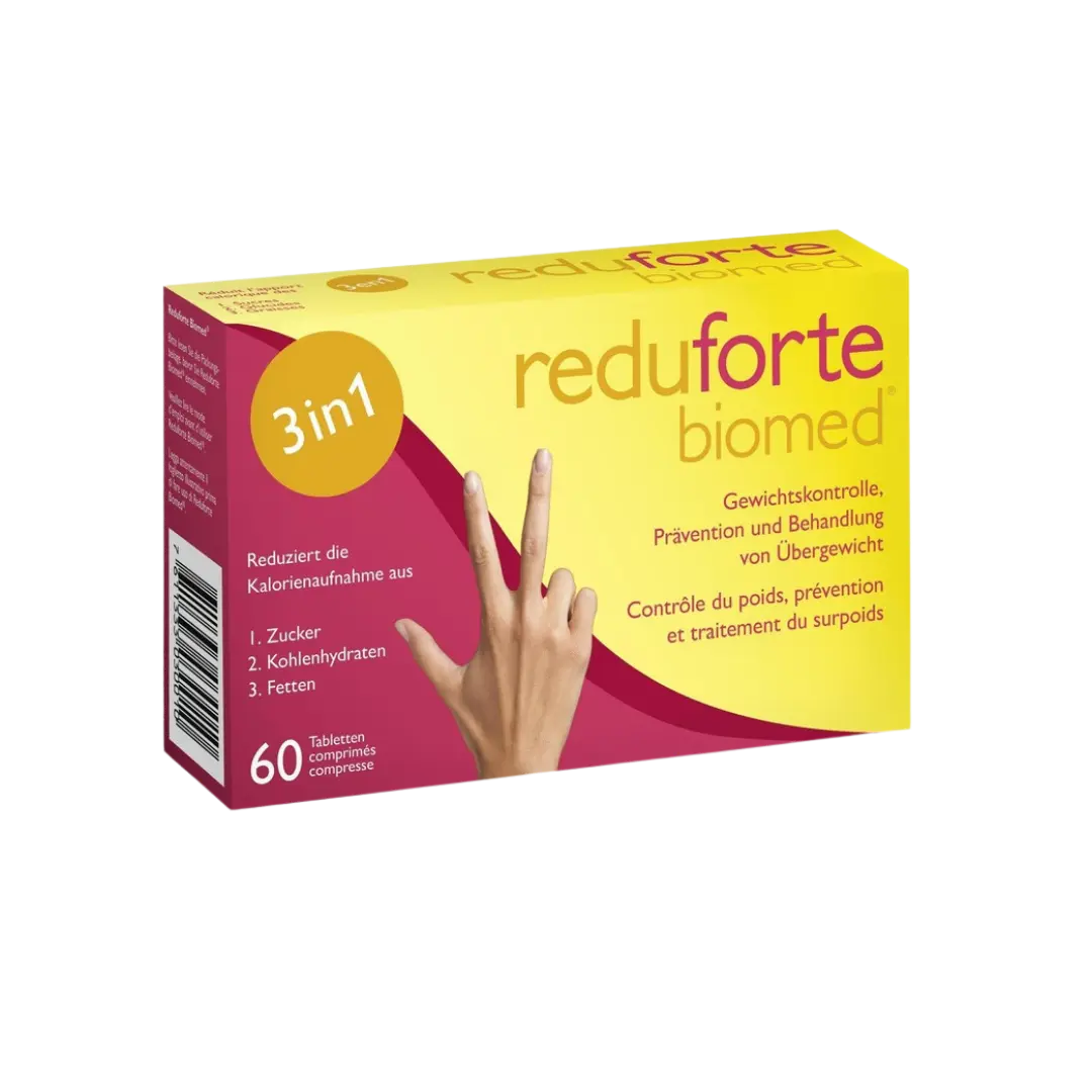 Reduforte Biomed Tabletten 60 Stück, schweizer Abnehmprodukt für effektive Gewichtskontrolle